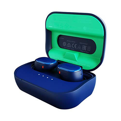 Skullcandy Grind In-Ear Wireless Earbuds, 40 Hr Battery, Skull-iQ, Alexa Enabled, Microphone, Works with iPhone Android and Bluetooth Devices - Dark Blue/Green - 10