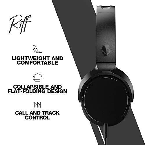 Skullcandy Riff On-Ear Wired Headphones, Microphone, Works with Bluetooth Devices and Computers - Black - 3