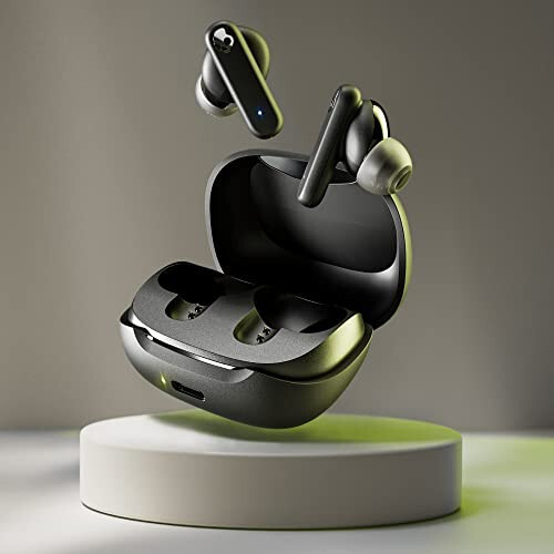 Skullcandy Smokin' Buds Quloq ichiga kiyiladigan Simsiz Quloqchinlar, 20 soatlik Batareya, 50% Qayta Tiklangan Plastik, Mikrofon, iPhone Android va Bluetooth Qurilmalari bilan Ishlaydi - Qora - 6