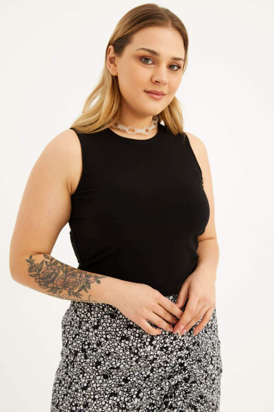 Sleeveless Crop Top - 1