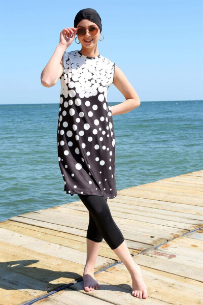 Sleeveless Half-Hijab Swimsuit 33012 - 4