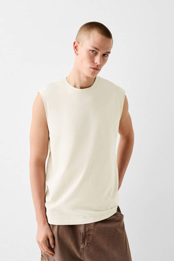 Sleeveless Worker Fit T-shirt - 1