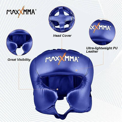 Шлем MaxxMMA L/XL Бокс MMA Тренировка Кикбоксинг Спарринг Карате Тхэквондо - 3