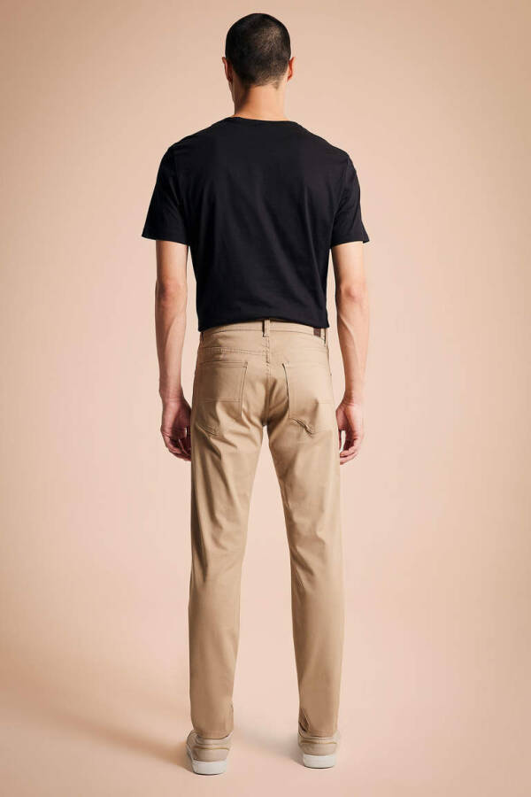 Slim fit beige chino pants - 7