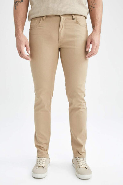 Slim fit beige chino pants - 9