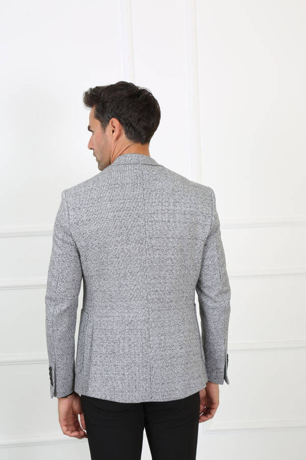 Slim Fit Blazer Single Jacket 7137 R3 Grey - 3