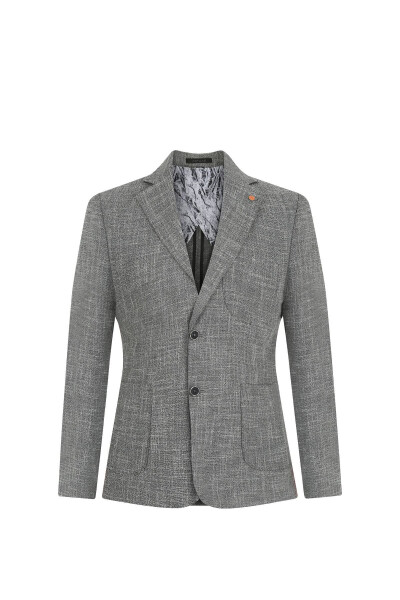 Slim Fit Blazer Single Jacket 7145-6 Anthracite - 1