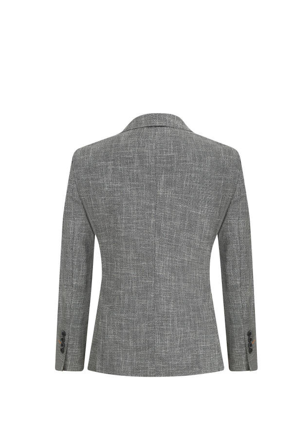 Slim Fit Blazer Single Jacket 7145-6 Anthracite - 2