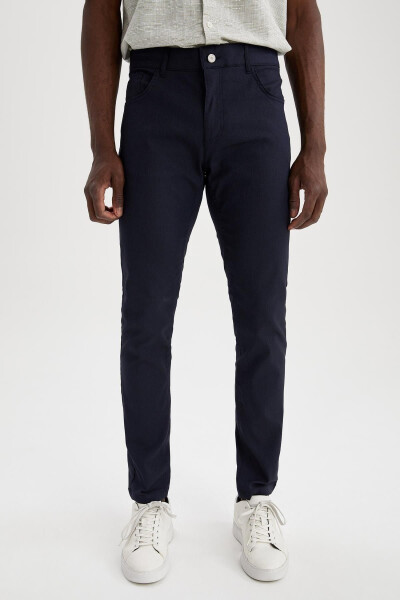 Slim Fit Chino Canvas Trousers - 7