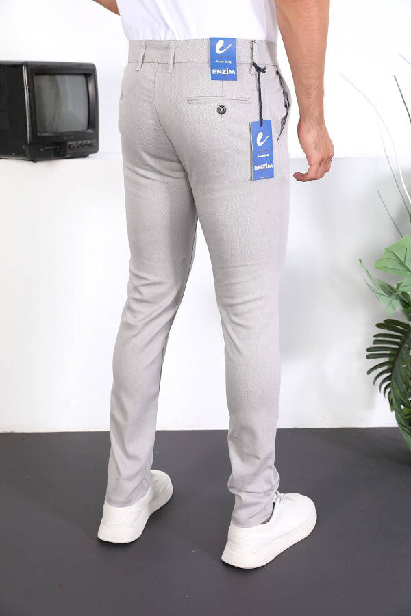 Slim Fit Chino Linen Trousers - 2