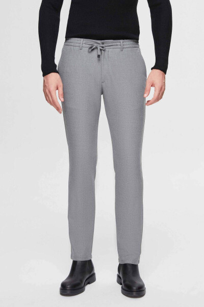 Slim Fit Grey Armored Jogger Pants - 25