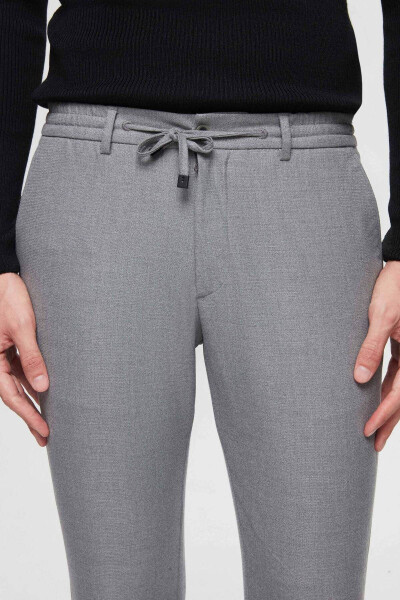 Slim Fit Grey Armored Jogger Pants - 26