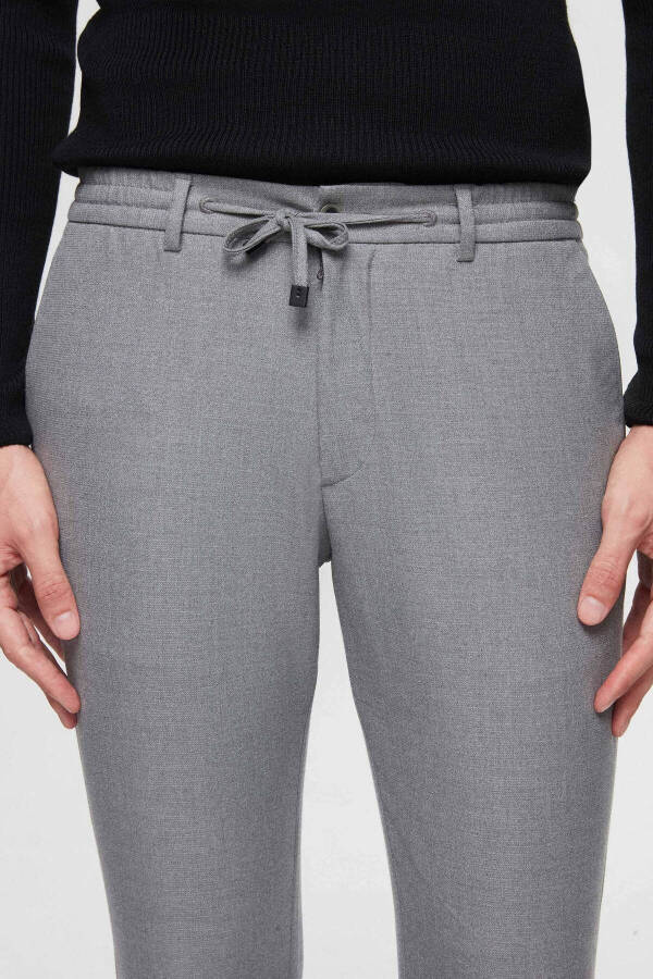 Slim Fit Grey Armored Jogger Pants - 20