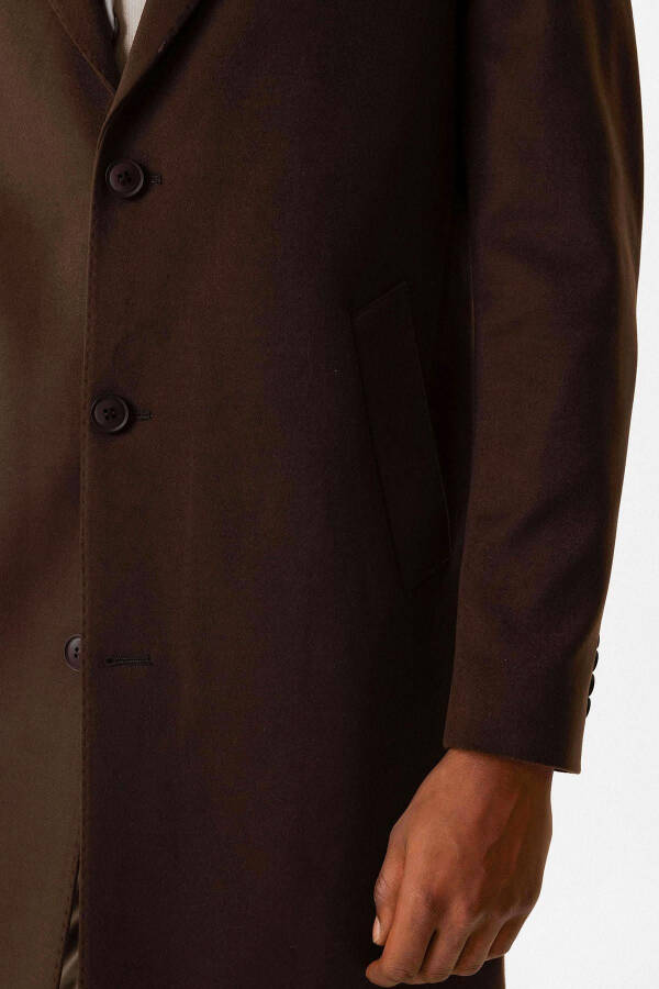 Slim Fit Jacket Collar Men's Coat - 5