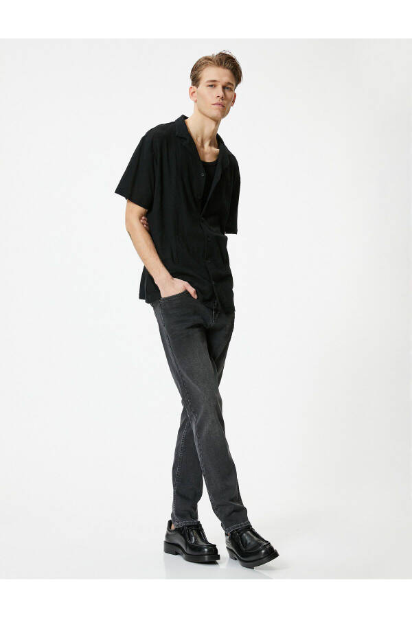 Slim Fit Jinsi Shimlar - Brad Jean - 7