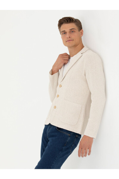 Slim Fit Knit Cardigan (50277902-VR049) - 1