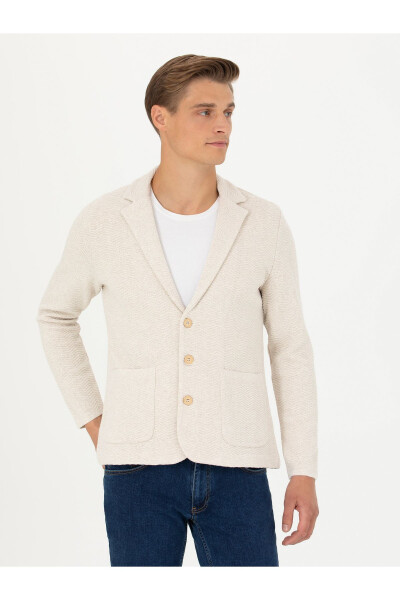 Slim Fit Knit Cardigan (50277902-VR049) - 3