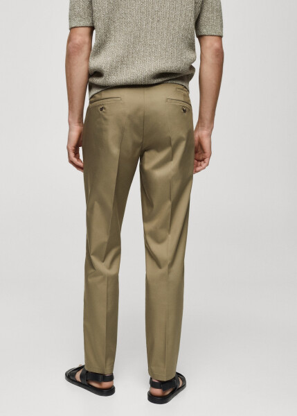 Slim fit lyocell trousers - 4