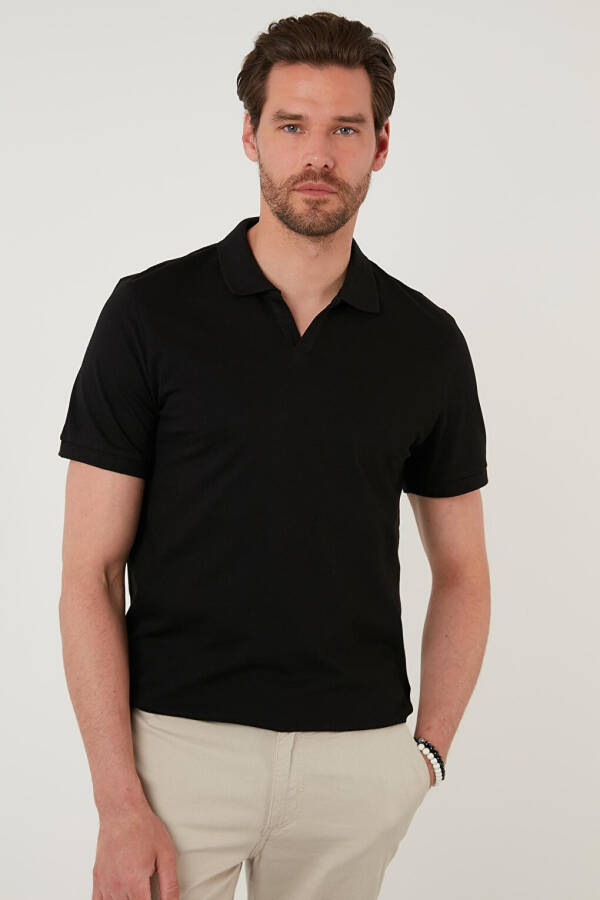 Slim Fit Paxta Polo Futbolka 5902141 - 6