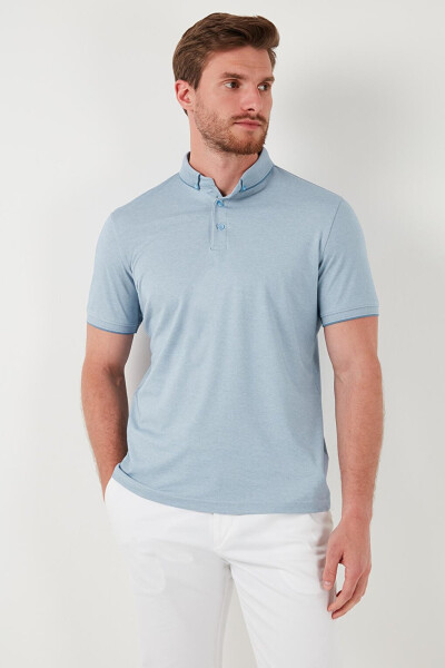 Slim Fit Polo Collar Short Sleeve Men's T-Shirt 646R1000 - 5