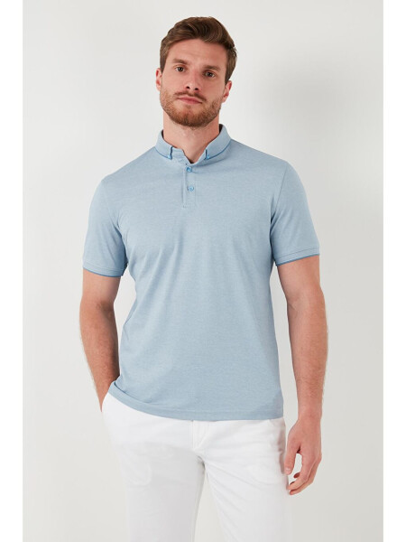 Slim Fit Polo Collar Short Sleeve Men's T-Shirt 646R1000 - 2