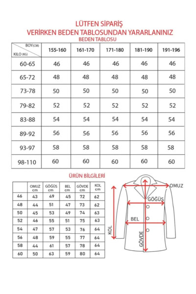 Slim Fit Single Jacket 7161-R2 - 5