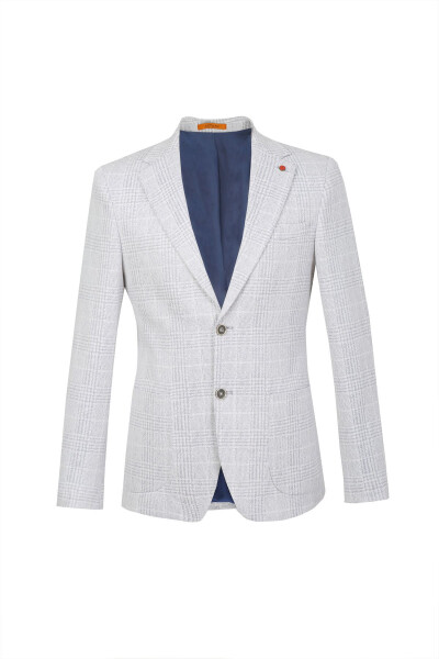 Slim Fit Single Jacket 7168-1 Gray - 1