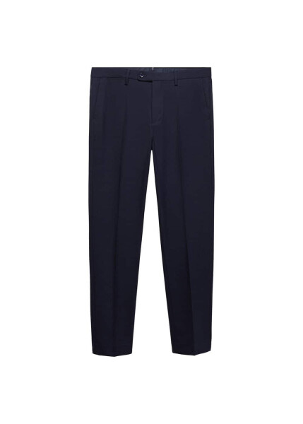 Slim fit stretch fabric trousers - 8