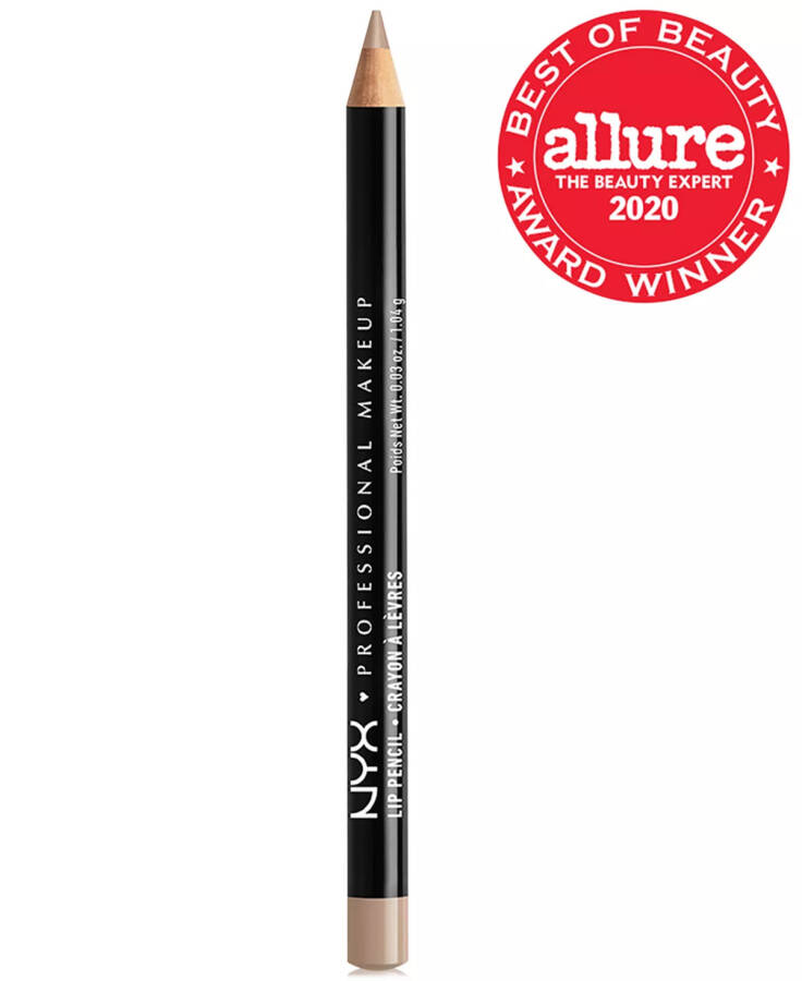 Slim Lip Pencil Creamy Long-Lasting Lip Liner Nude Beige - 1