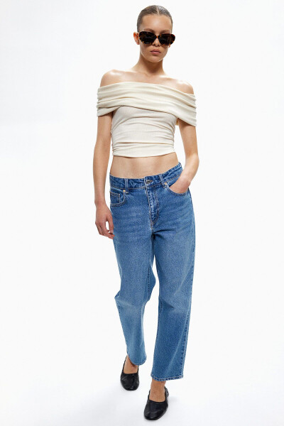 Slim Straight High Ankle Jeans - 1