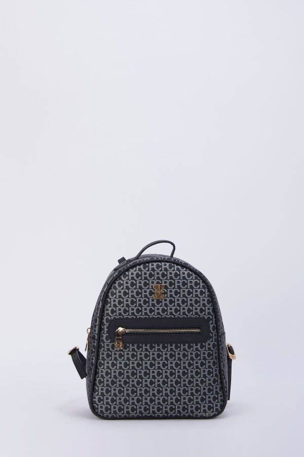 Small Alphabet Black Women's Backpack 05PO22Y1541 - 2