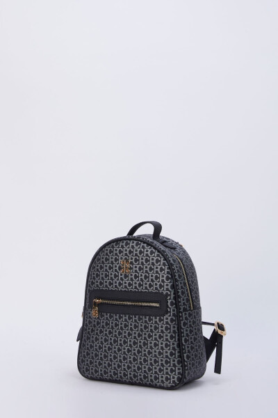 Small Alphabet Black Women's Backpack 05PO22Y1541 - 3