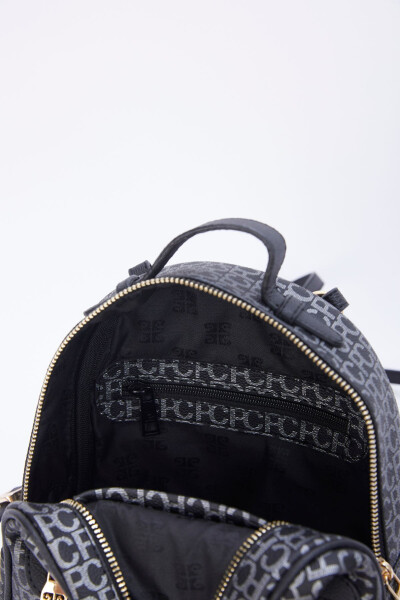 Small Alphabet Black Women's Backpack 05PO22Y1541 - 4