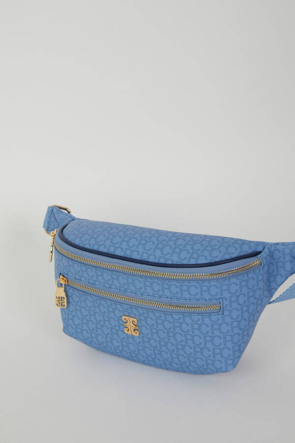 Small Alphabet Blue Women's Waist Bag 05PO22Y1542 - 19