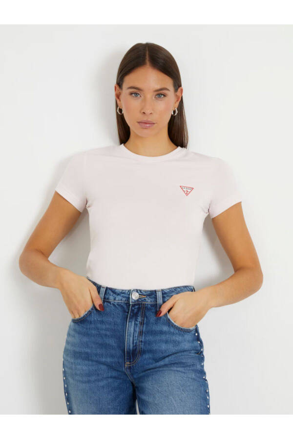 Small Triangle Logo Stretch T-shirt - 1