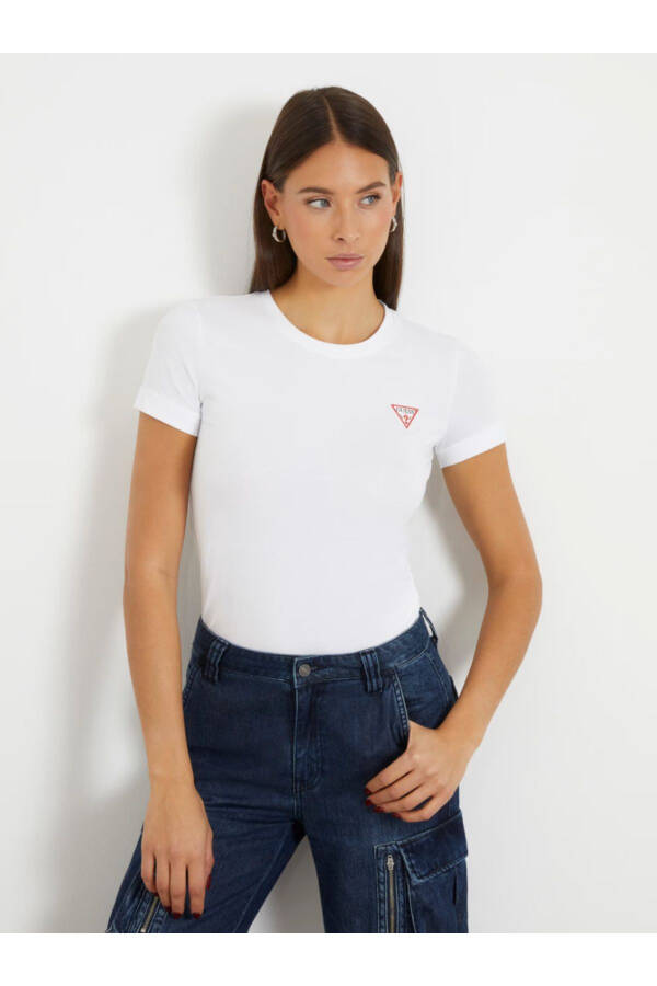 Small Triangle Logo Stretch T-shirt - 1