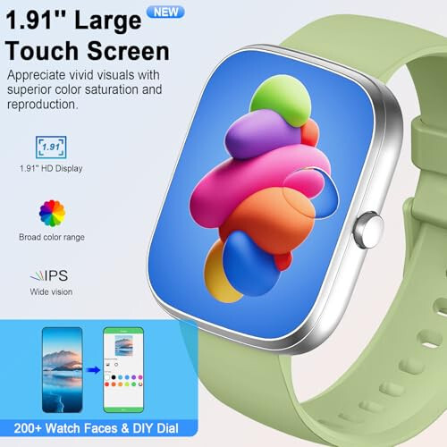 Smart Watch for Men Women (Answer/Make Call), 2024 HD 1.91