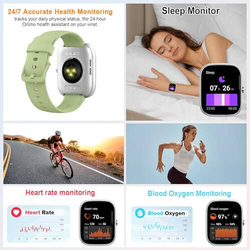 Smart Watch for Men Women (Answer/Make Call), 2024 HD 1.91