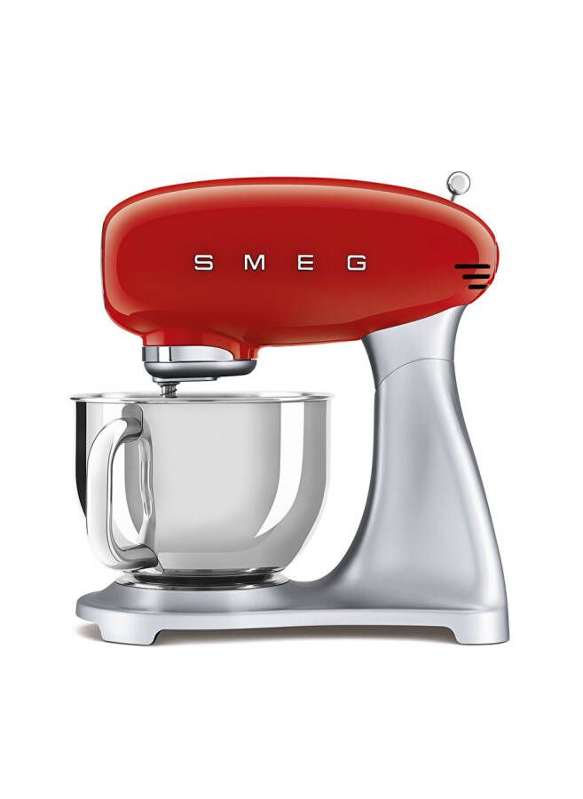 SMEG 50-yillarning Uslubidagi Retro SMF02RDEU Qizil Stendli Mikser - 1