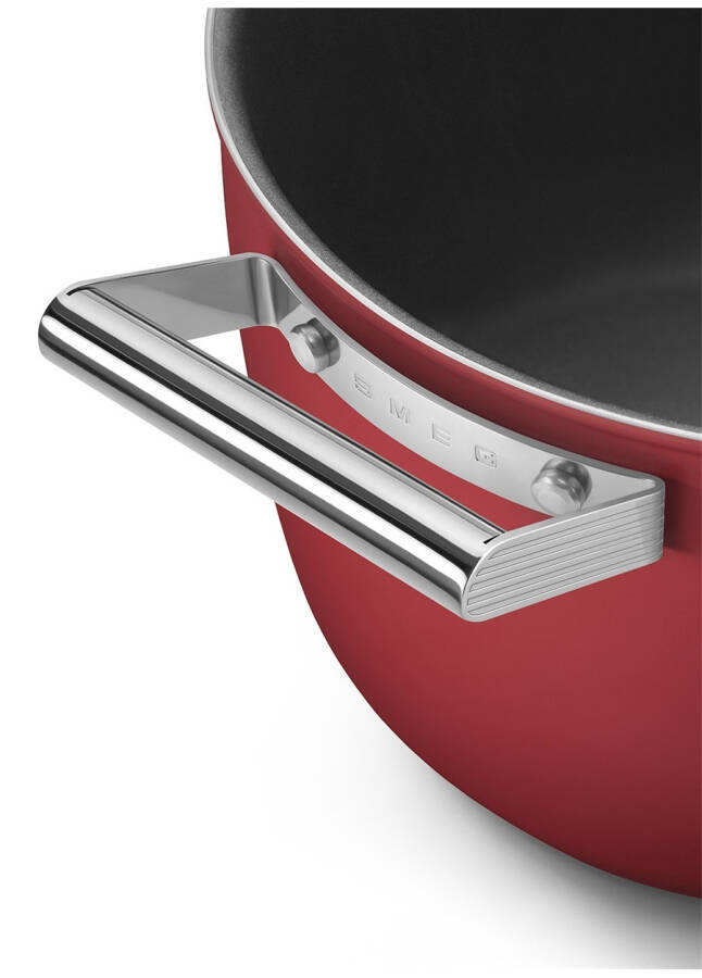 SMEG Cookware 50'S CKFC2611RDM Stil Kırmızı Tencere 26 cm 7,7 lt - 21