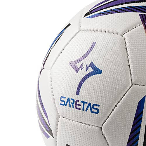 Soccer Ball Size 5 PU Leather Soccer Balls, Adults Youths Teens Unisex Juniors Training Soccer 32 Panels Machine Stitched, Ideal Gift Indoor Outdoor Play Cross Star Pattern Ball with Pump and Needles... - 5