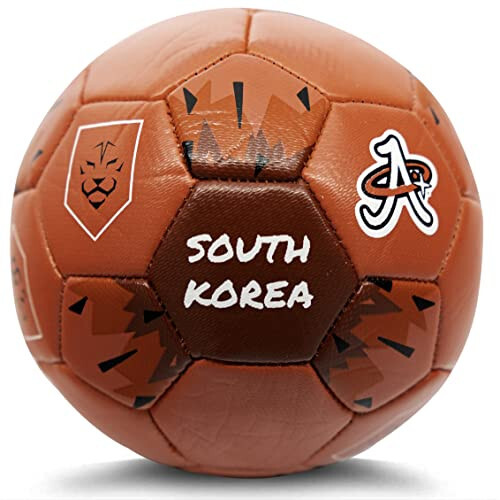 Soccer Ball World Cup 2022, Mini Size 2 Skills Ball, Leather Game Ball, Indoor & Outdoor, Kids, Adults, Collector & Game Quality - 1