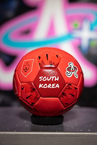 Soccer Ball World Cup 2022, Mini Size 2 Skills Ball, Leather Game Ball, Indoor & Outdoor, Kids, Adults, Collector & Game Quality - 2