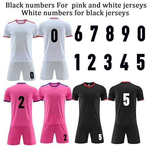 Soccer Uniforms for Kids/Adults with Name Number Team Logo Custom Soccer Jersey for Men Women - 5