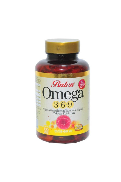 Soft Capsule Dietary Supplement Containing Omega 3,6,9 Fatty Acids - 1