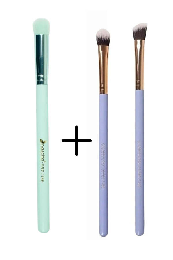 Soft Colors Round Concealer Brush - 349+ Shading and Angled Shading Brush Set - 1