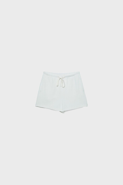 Soft textured drawstring shorts - 5