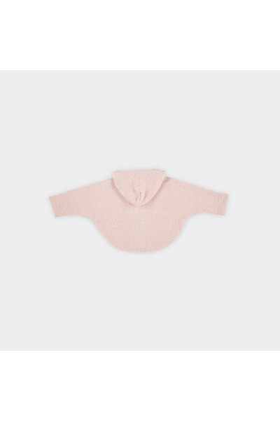 Soft textured, zippered baby girl sweatshirt - 5