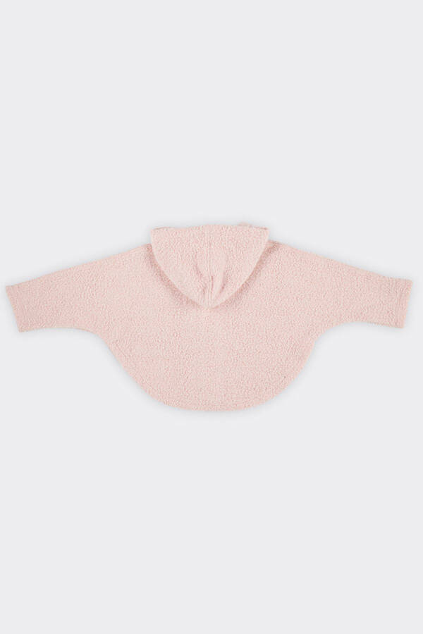 Soft textured, zippered baby girl sweatshirt - 2