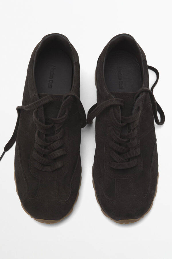 Soft, thick suede sneakers. - 3